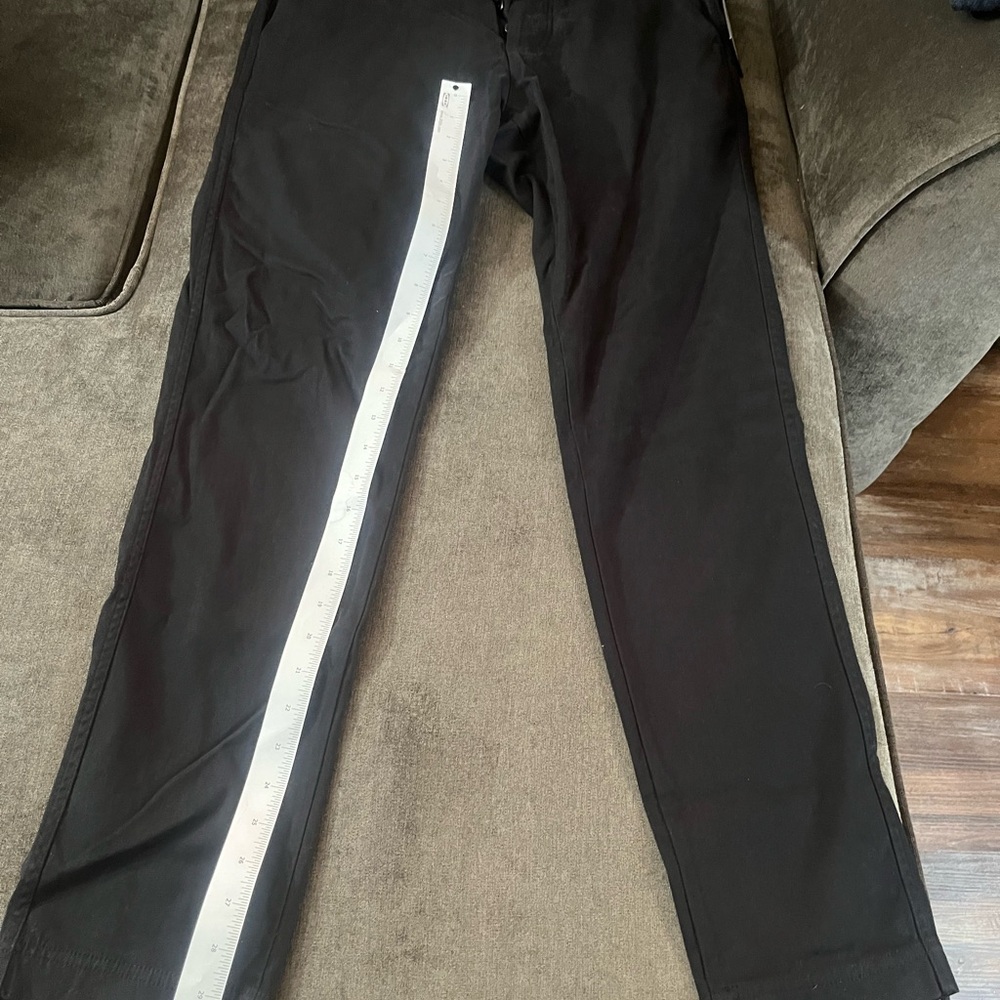 Wings + Horns Black Stretch Twill Pants Black size 30